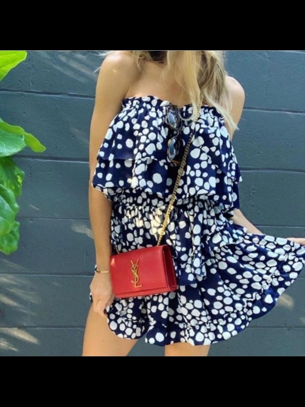 Misa Los Angelos Smocked Ruffle Mini Dress